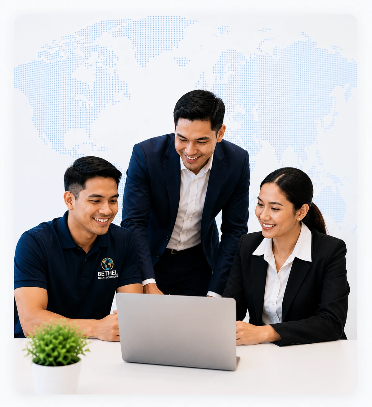 Bethel Talent Solutions team helping businesses build remote teams