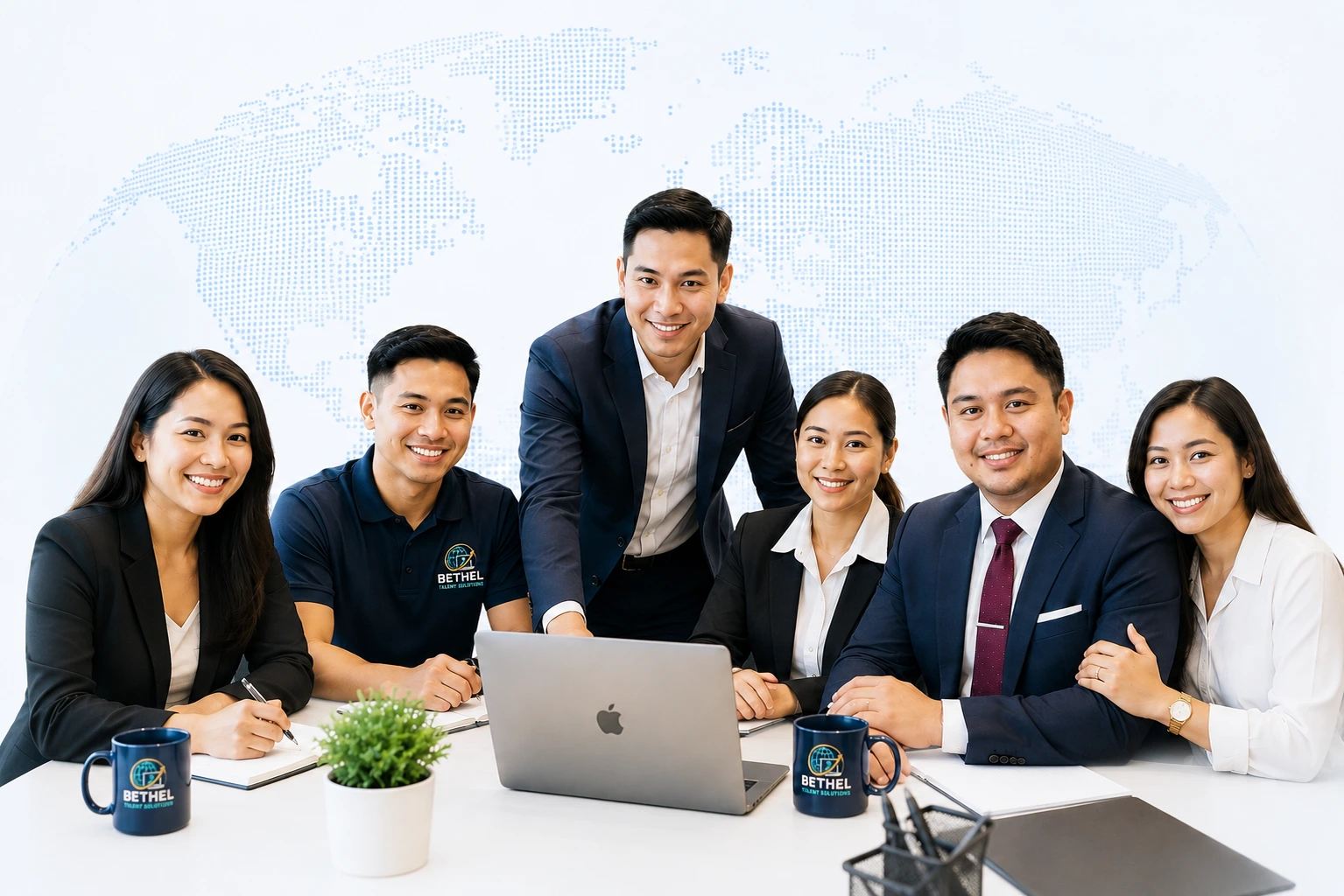 A diverse remote team ready to support growing businesses